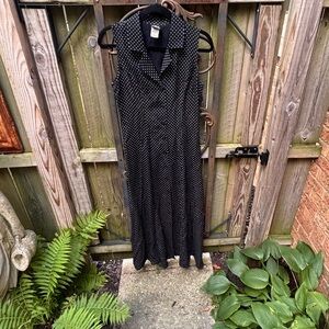 My Michelle Black and White Polka Dot Dress